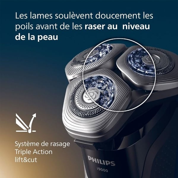 Philips X9002/10 sähköinen partakone 100 % vedenkestävä i9000-sarjassa SkinIQ-teknologialla