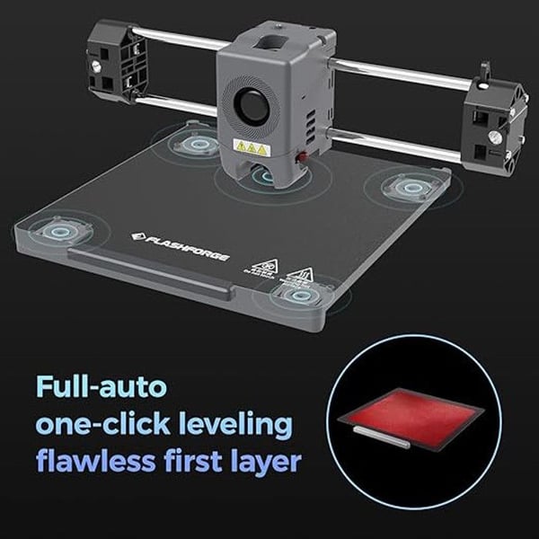 3D-printer - Flashforge - Adventurer 5M Pro - Sort Farve - Lukket Design - Alsidig