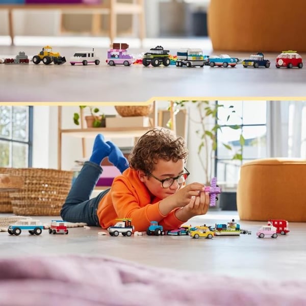 LEGO® 11036 klassiska kreativa fordon, modellbilar, polisfordon, lastbilar och andra