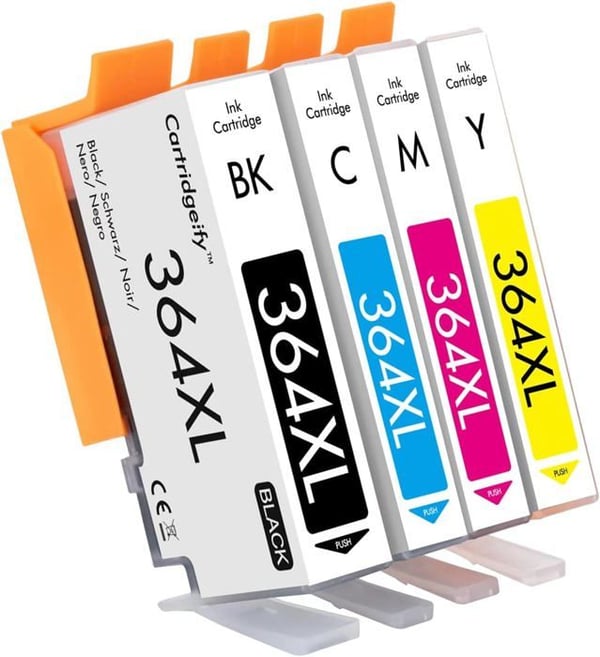 364XL Bläckpatron Kompatibel med HP 364 364 XL Multipack (Svart Cyan Magenta Gul), för HP Deskjet 3070A 3520 3522 3524,