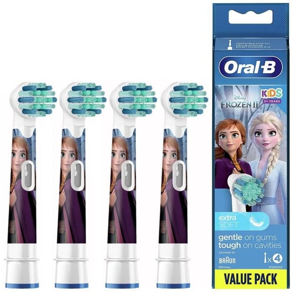 Elborsthuvuden - Oral-B - Stages Power Frozen EB10 - Barn 3 år och äldre - Paket med 4