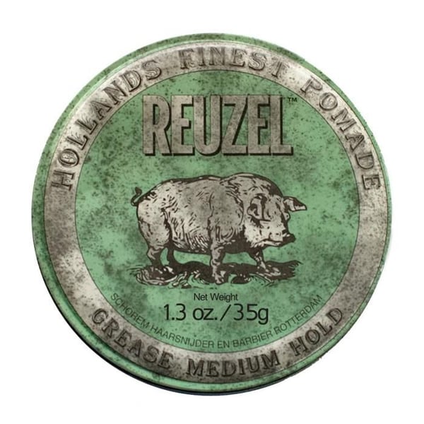 Reuzel Green Hair Pomade - Grease Medium Hold - Gris 35 Gr