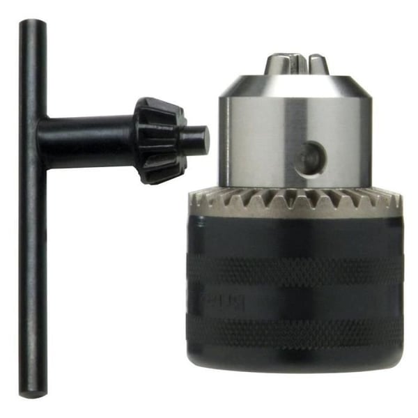 Mandrin med nyckel - MAURER - 3/8 hon - Diameter 13 mm - Metall - Svart