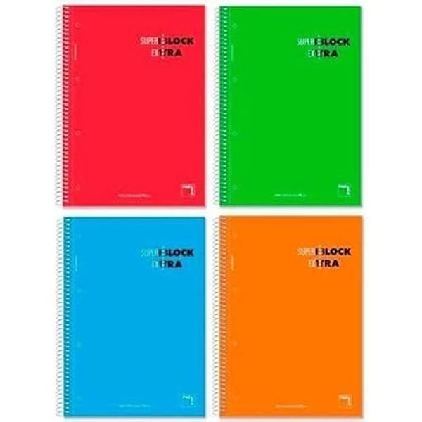 Cahier - PACSA - Superblock Extra - 120 Sidor - A4 - Hård Omslag - 5x5 Rutor