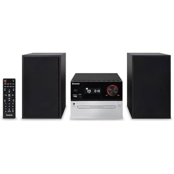 Hi-Fi-mikrosystem - SUNSTECH - Bluetooth 5.3 - LCD-skärm - 30W effekt - Digital FM-tuner