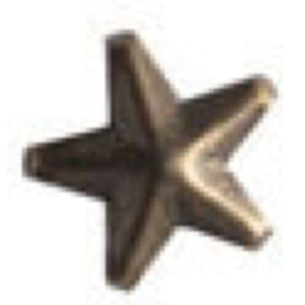 Griffes stjärna - Bronze - 8mm - 40 enheter - Textil anpassning - Utan nickel