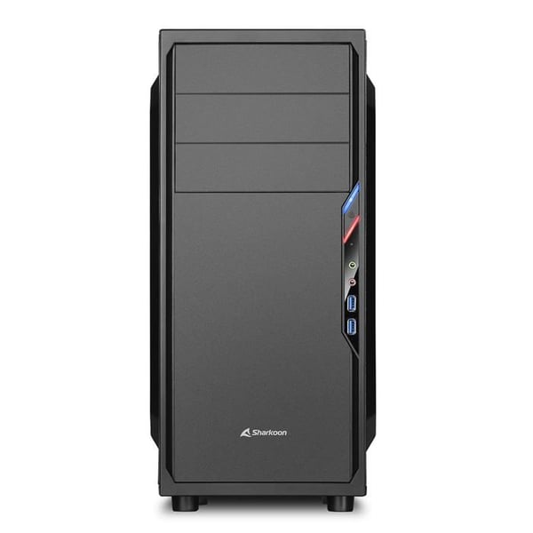 PC-chassi - Sharkoon - VS4-V - Miditårn - ATX - USB/Audio - Svart