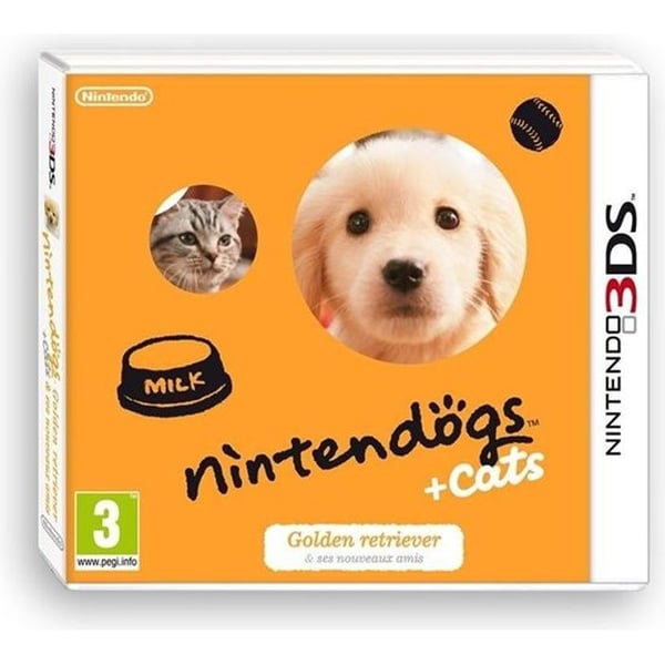 Nintendogs + Golden Cats 3DS-spel- USED