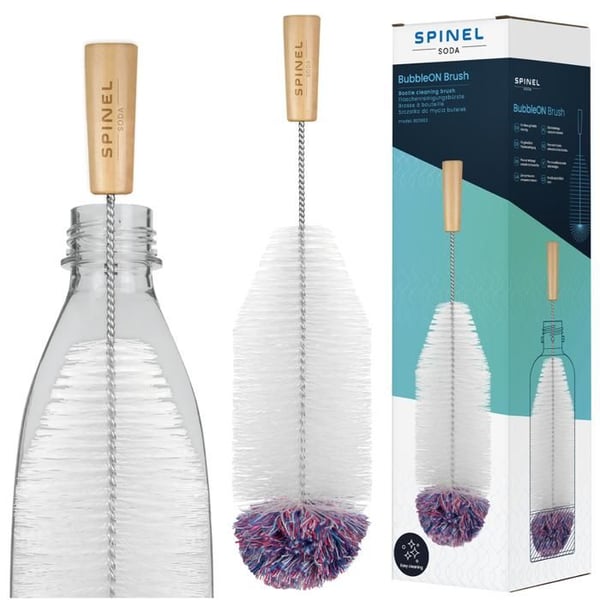 Rengöringsborste - Spinel - Soda BubbleON - Mjuka borst - Ergonomisk - Djuprengöring