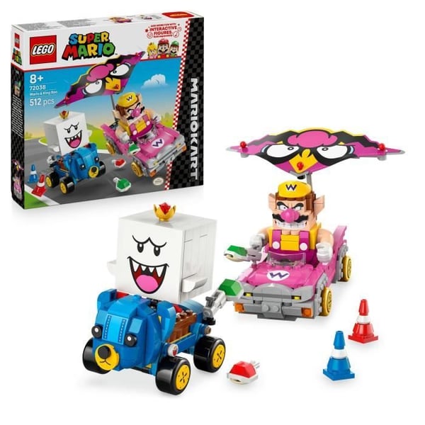 LEGO Super Mario 72038 Mario Kart – Wario och Kung Boo - Byggset från 8 år