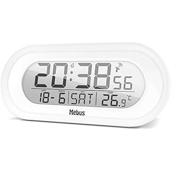 Väckarklocka - Mebus - 25808 - Radiostyrd - Alarm - Digital display