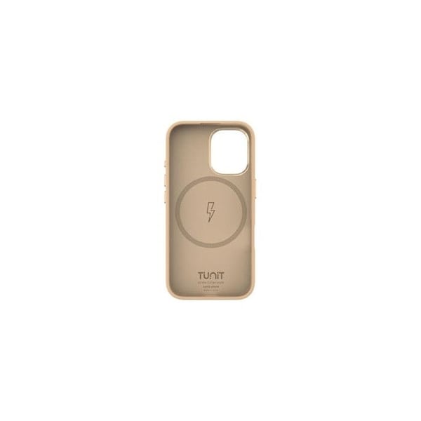 Coque Silikone TUNIT - iPhone 16 - Beige Guld - Kompatibel med MagSafe - Blød Berøring