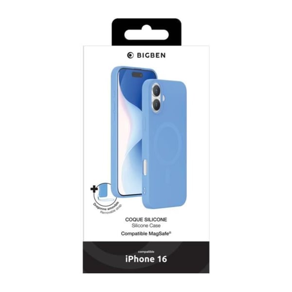 Skyddsskal - BIGBEN - iPhone 16 - Flexibelt - Stötsäkert - Lättåtkomliga anslutningar
