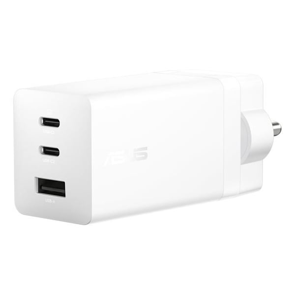 Universell Laddare - ASUS - ROG GaN 100W - Vit - 3 USB-portar