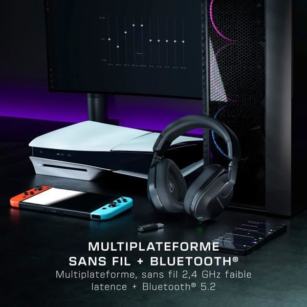 Trådlöst spelheadset för flera plattformar - TURTLE BEACH - Stealth™ 600 PC (Gen 3) - Svart
