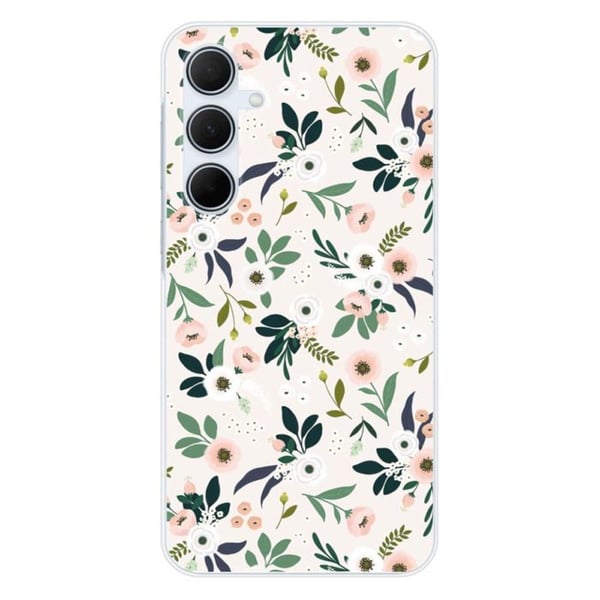 Silicone-skal med tryck kompatibel med Samsung Galaxy A35 5G Blommor