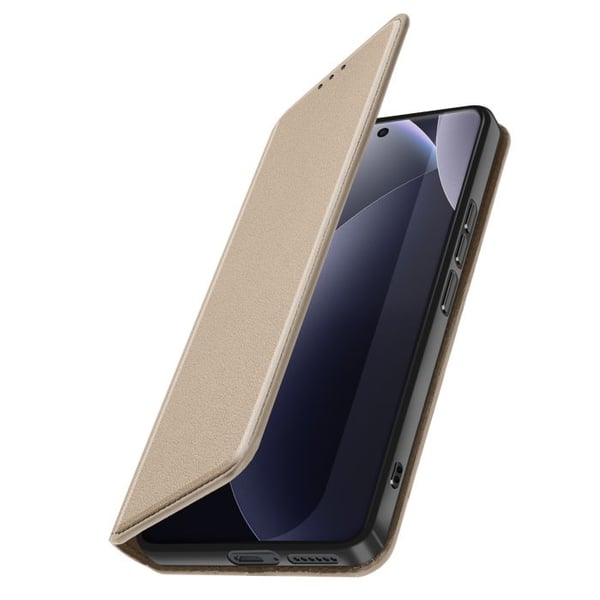 Fodral för Redmi Note 15 Pro 4G Classic-serien med kortfack och videostöd i guld