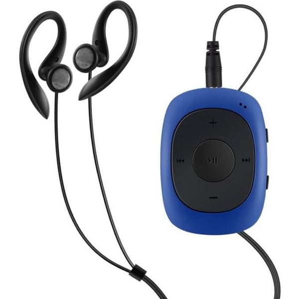 AGPTEK MP3-spelare - 8GB bärbar med klipp och FM-radio - Blå