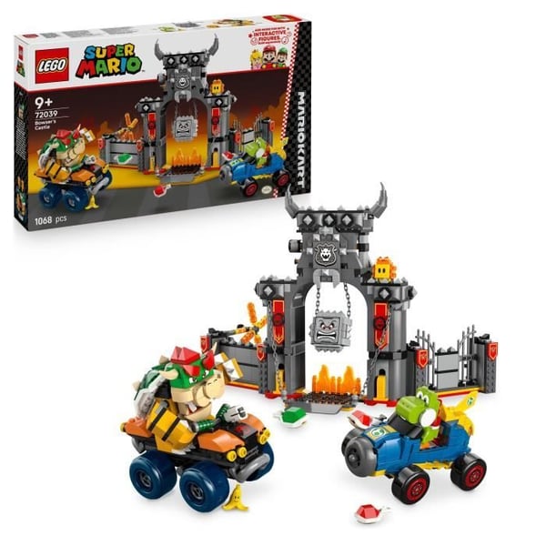 LEGO Super Mario 72039 Mario Kart – Bowser-slottet - Byggset för barn från 9 år