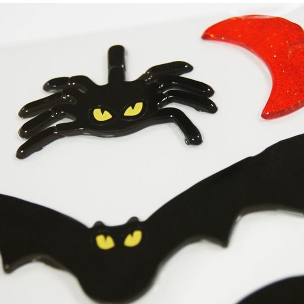 Halloween Gel Stickers - Fladdermöss