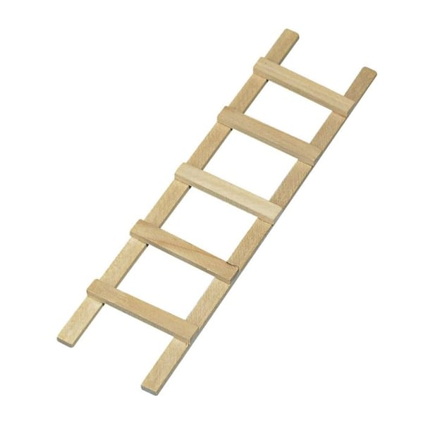 Trappa i trä - Rayher - Miniträdgård - 13.5 x 4 cm - 5 steg - Enkel