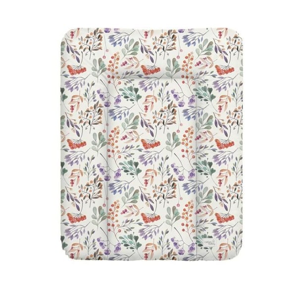 Ceba Baby Tjock tvättbar skötmatta - Rowanberry, 50x70 cm - Certifierad Öko-Tex, Vattentät