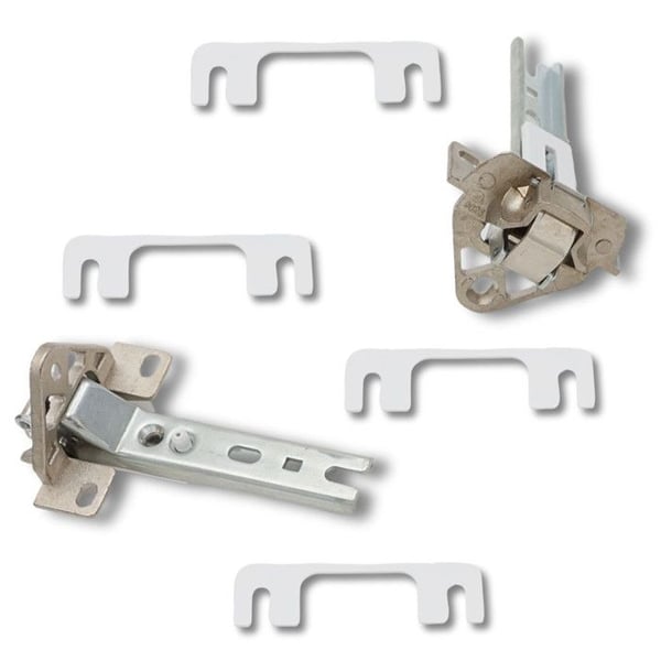 SOS Accessoire 2-pack gångjärn för Kylskåp, frys 93X1336, 00268698 BOSCH, DE DIETRICH, ELEKTRA-BREGENZ, GAGGENAU,