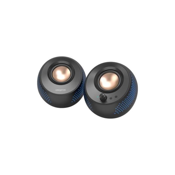 PC-högtalare - CREATIVE - Pebble X 2.0 - USB-C - 15 W RMS - Anpassningsbar RGB-belysning