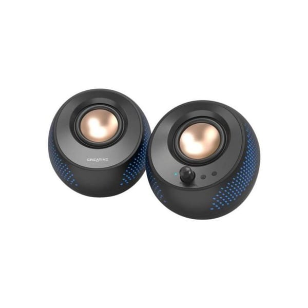 PC-højttaler - CREATIVE - Pebble X 2.0 - USB-C - 15 W RMS - Tilpasseligt RGB-belysning