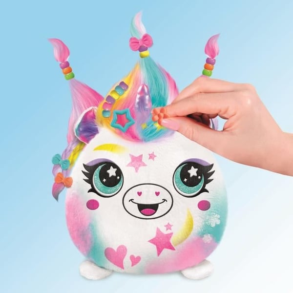 Peluche Squishy Hair’iffic att styla och dekorera med elektronisk spray, tuschpennor, - Airbrush Plush -AIR 040- slumpmässig Canal Toys