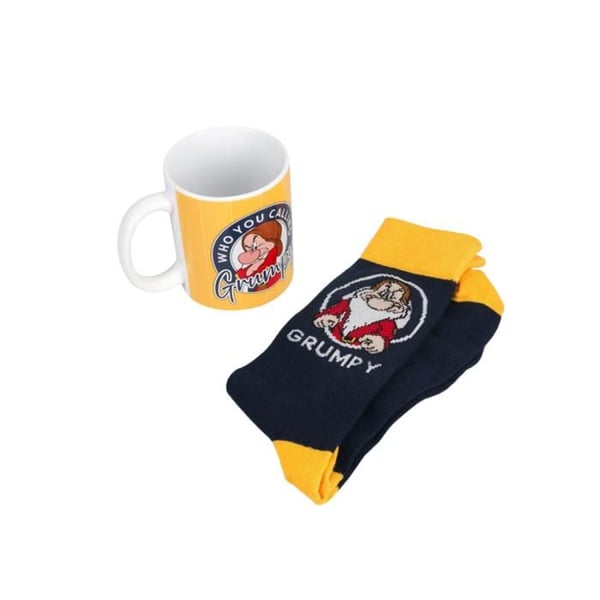 Set med mugg + strumpor Grumpy Snövit och de sju dvärgarna Disney
