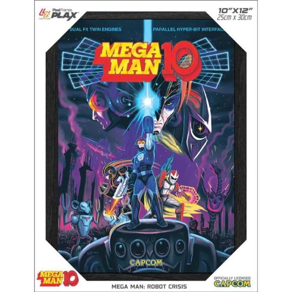 Pixelramar Plax Mega Man 10 Robotkrisen - Lentikularram