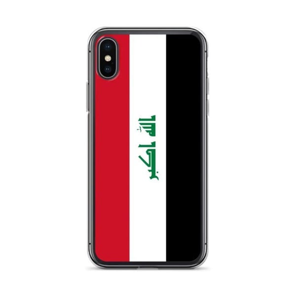 Mobilskal – Irakflagga – Kompatibel med iPhone X – Mjukt skal – Slitstarkt och stötresistent - Silikon - Pixelforma