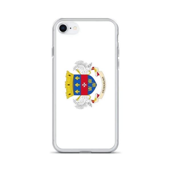 Telefonfodral - PIXELFORMA - Flagga för Saint-Barthélemy - Kompatibel med iPhone 8 Plus - Mjuk - Stötfångare