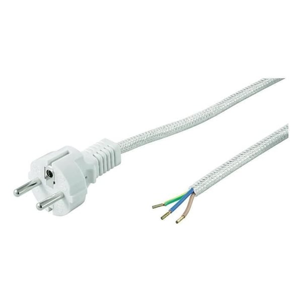 Elektrisk sladd - Märke - Modell - Skyddskontakt - Vävmaterial - 3m