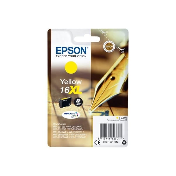 EPSON Cartridge T1634 - Reservoarpenna - Gul XL