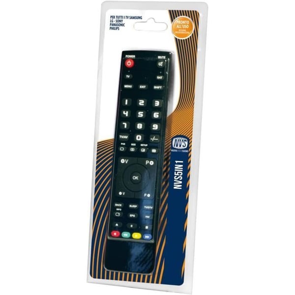 Universel fjernbetjening kompatibel med alle LG, PANASONIC, PHILIPS, SAMSUNG, SONY fjernsyn.