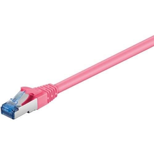 Kabel nätverk CAT6a-150 WENTRONIC - 1.5m - SFTP PiMF - Magenta