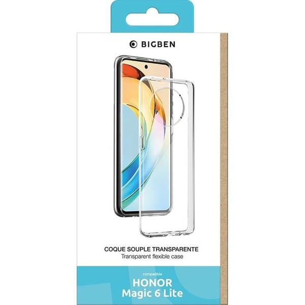 Silisoft mjukt fodral BigBen Connected for Honor Magic 6 Lite Transparent