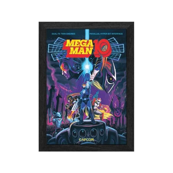 Pixelramar Plax Mega Man 10 Robotkrisen - Lentikularram