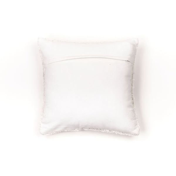 Coussin avtagbart tuftat FUNNY - IDAG - Vit 40x40 cm