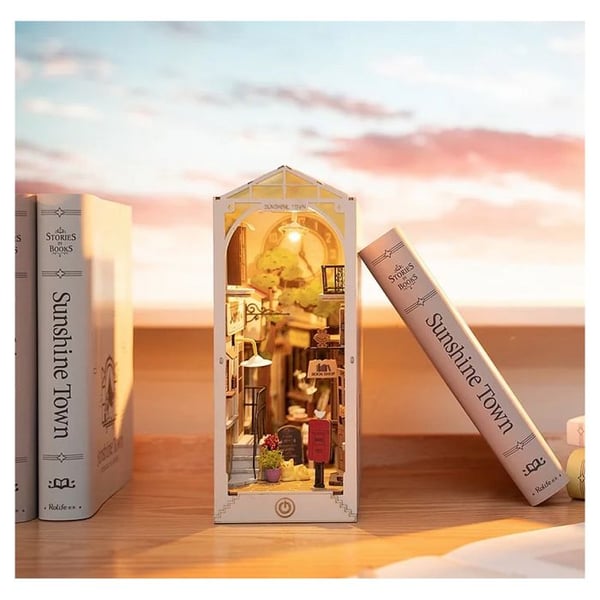 3D Model - ROLIFE - Sunshine Town - Træ Bogholdere - DIY - Miniature Hus