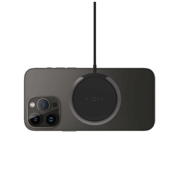 Trådlös laddare - FIXED - FIXMPAD2-BK - 15 W - 1,2 m - Kompatibel med Android och iOS