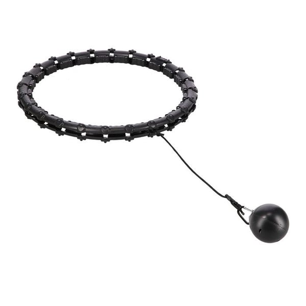 Fitness hoop med vægt - HMS - Justerbar 60-118 cm - 14-24 elementer - ABS + PP - Kuglelejer i rustfrit stål