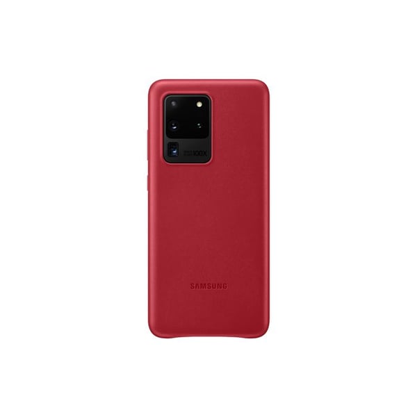 Hårdt læderetui - Samsung - Galaxy S20 Ultra - Rød - Beskyttelse - High-end