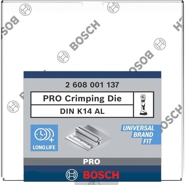 Insats för crimpning - BOSCH - PRO - Aluminium - 67 x 45 mm - Tillförlitliga anslutningar