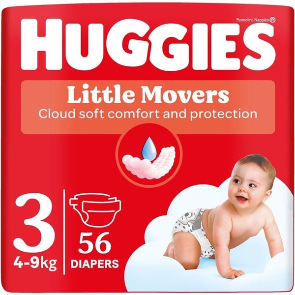 HUGGIES Little Movers stl. 3 Jumbo (56 st)