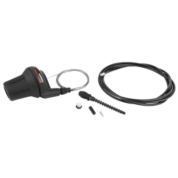 Manett stad shimano nexus 7v. svart sl-c3001 för cj-nx40 med kabelklämma och böj (vridhandtag)