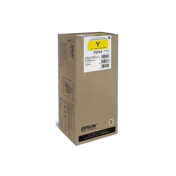 Bläckpatron - Epson - T9744 - Gul - Storlek XXL - Kompatibel med WorkForce Pro WF-C869R