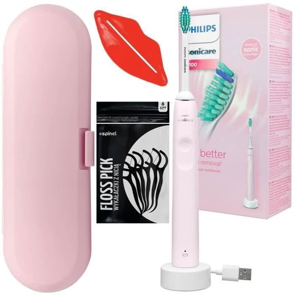Elektrisk tandborste - Philips - Sonicare HX3651/11 - Rosa - Sonic - Autonomi 14 dagar - Etui ingår